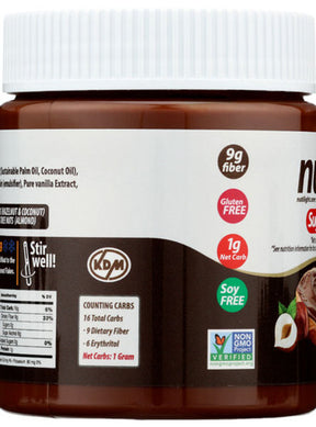 NutiLight - No Sugar Added Hazelnut Spread with Cocoa - 312g