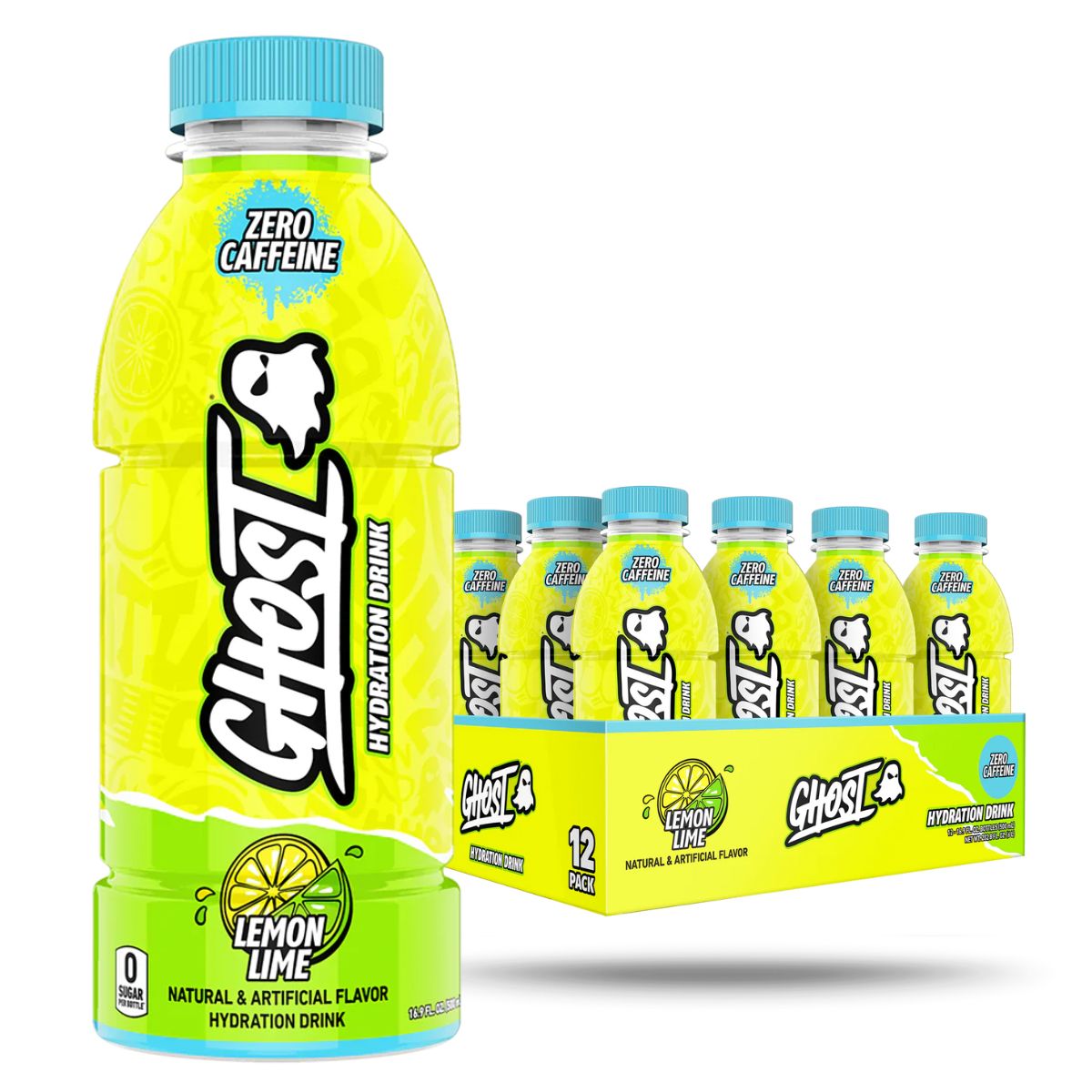 GHOST - Hydration Drink Zero Caffeine 500ml - Pak 12