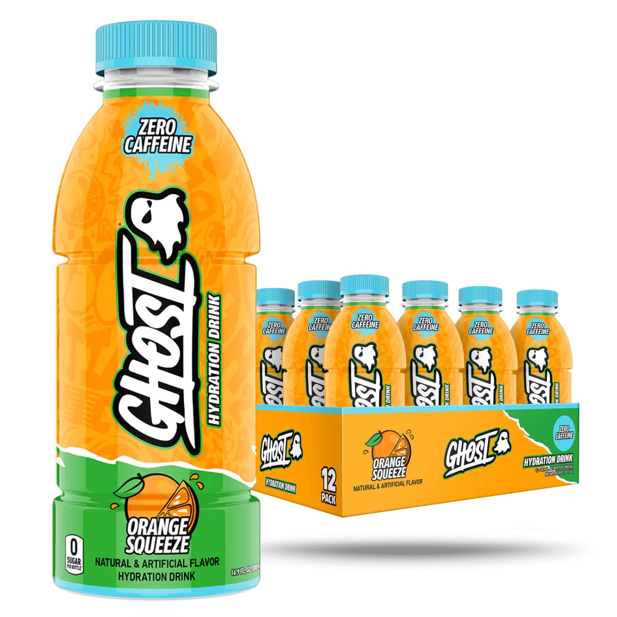 GHOST - Hydration Drink Zero Caffeine 500ml - Pak 12