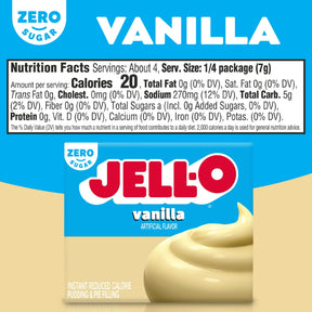 Jello - Zero Sugar Instant Pudding - 1oz