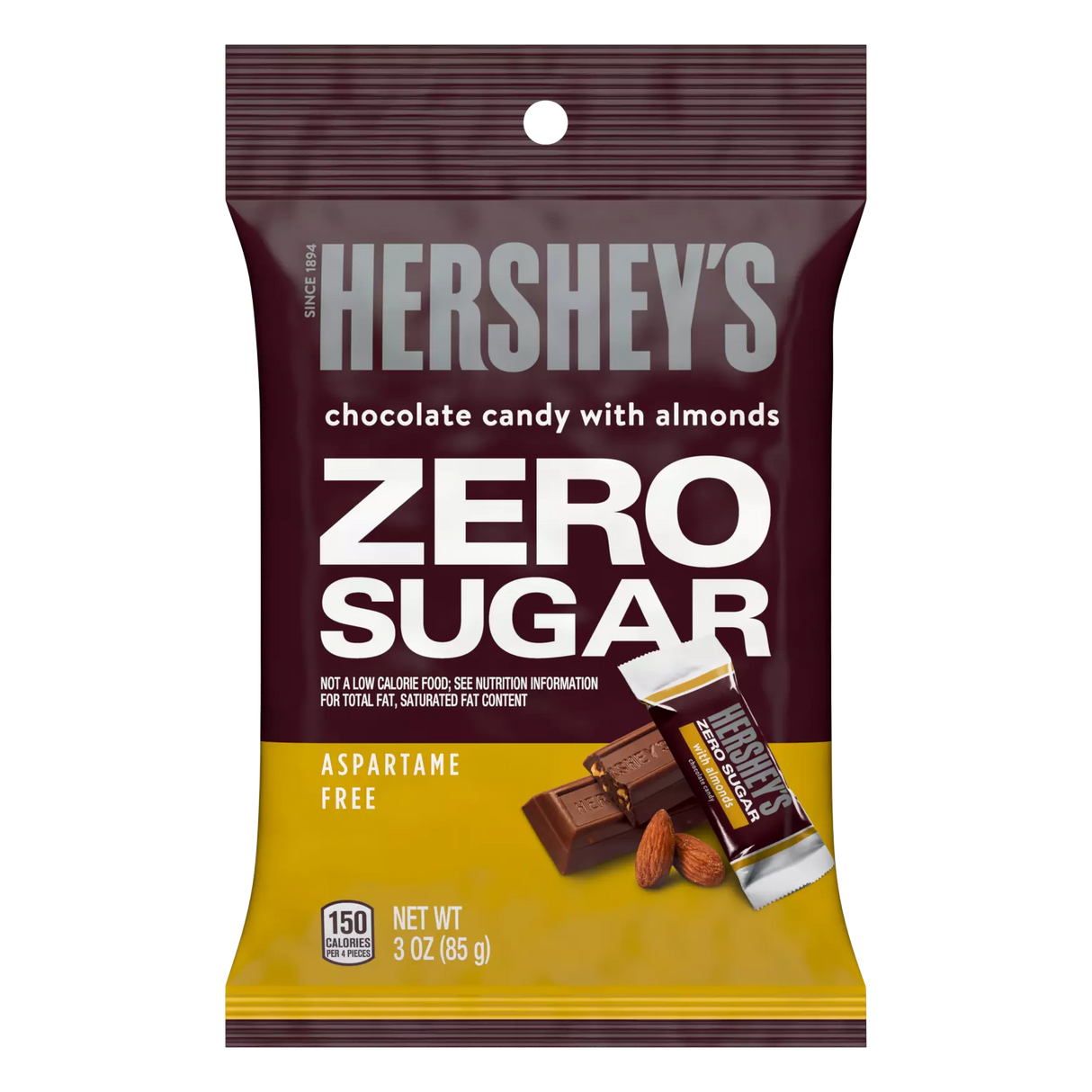Hershey's - Bonbons au chocolat sans sucre aux amandes - 85 g