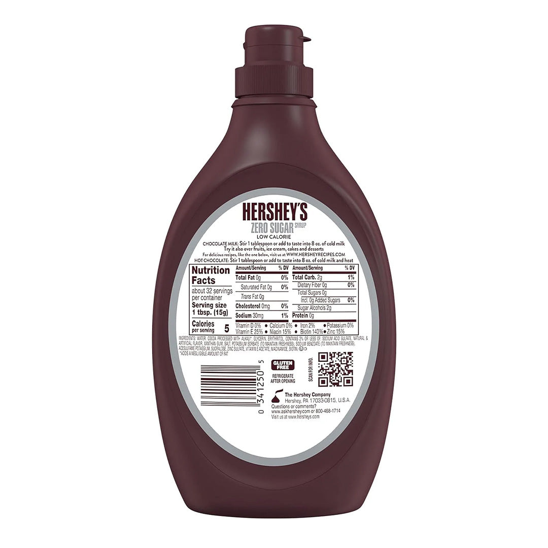 Hershey's - Zero Sugar Chocolate Syrup - 496g