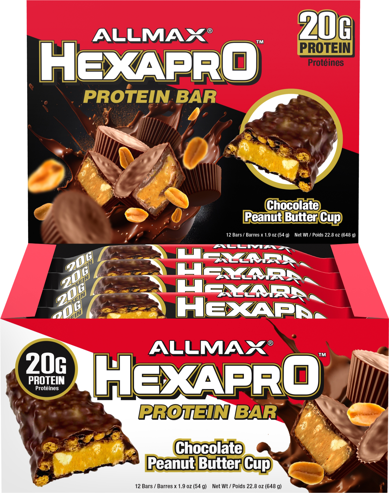 Allmax - Hexapro Protein Bar 54g - Box 12