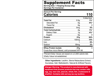 Wanted1 ISO1 - Ultra Pure Whey Isolate Protein 5lbs - Duo