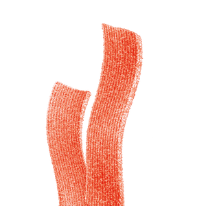 Close-up of Joyride Sour Pink Lemonade Strips, chewy sour candy with sugar coating