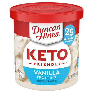 Duncan Hines - Glaçage à la vanille compatible avec le régime cétogène - 312 g