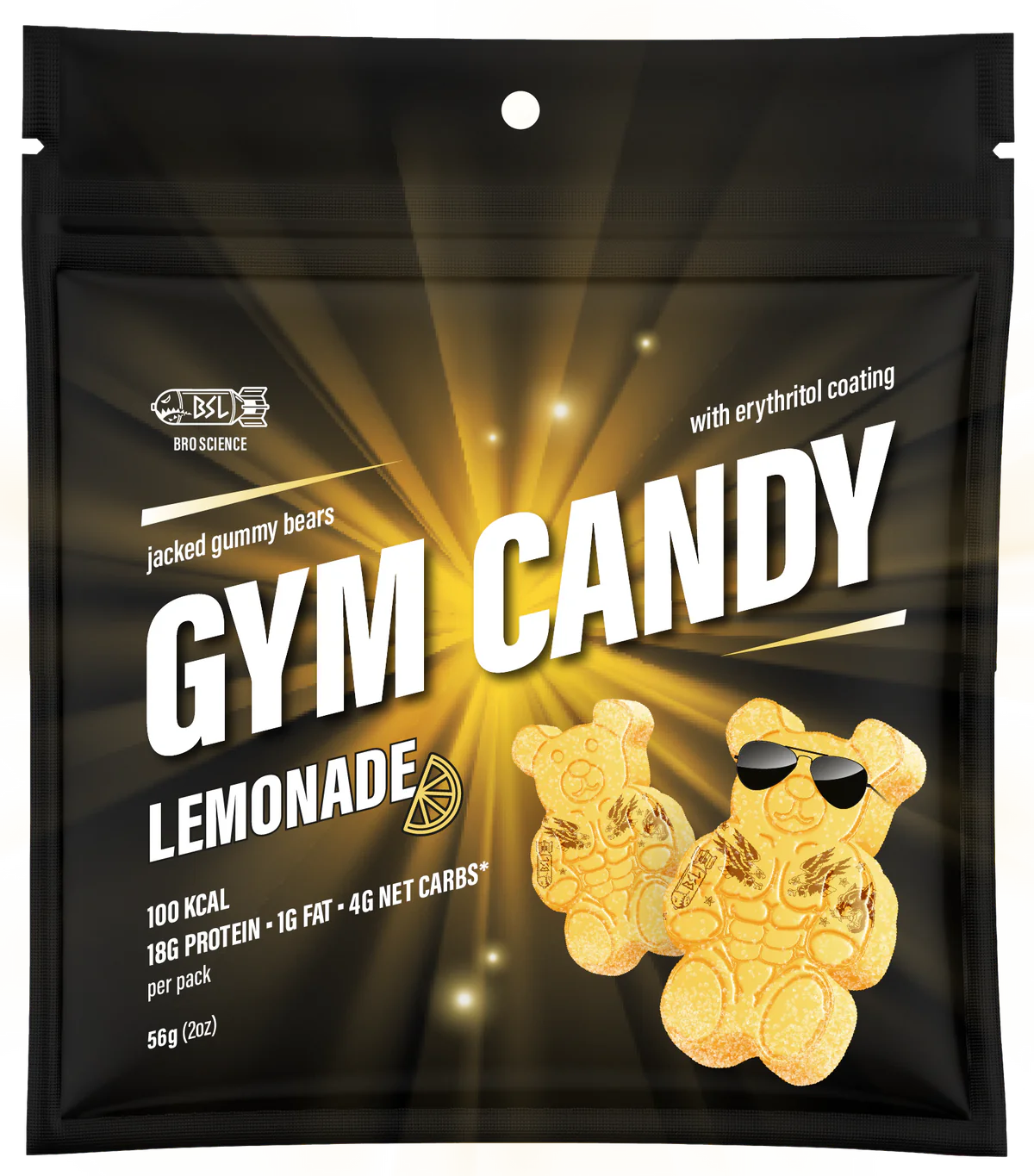 Gain Gummies - Gym Candy Protein Bears - 2oz