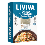 Liviva dried shirataki instant rice - low carb keto-friendly rice alternative packaging