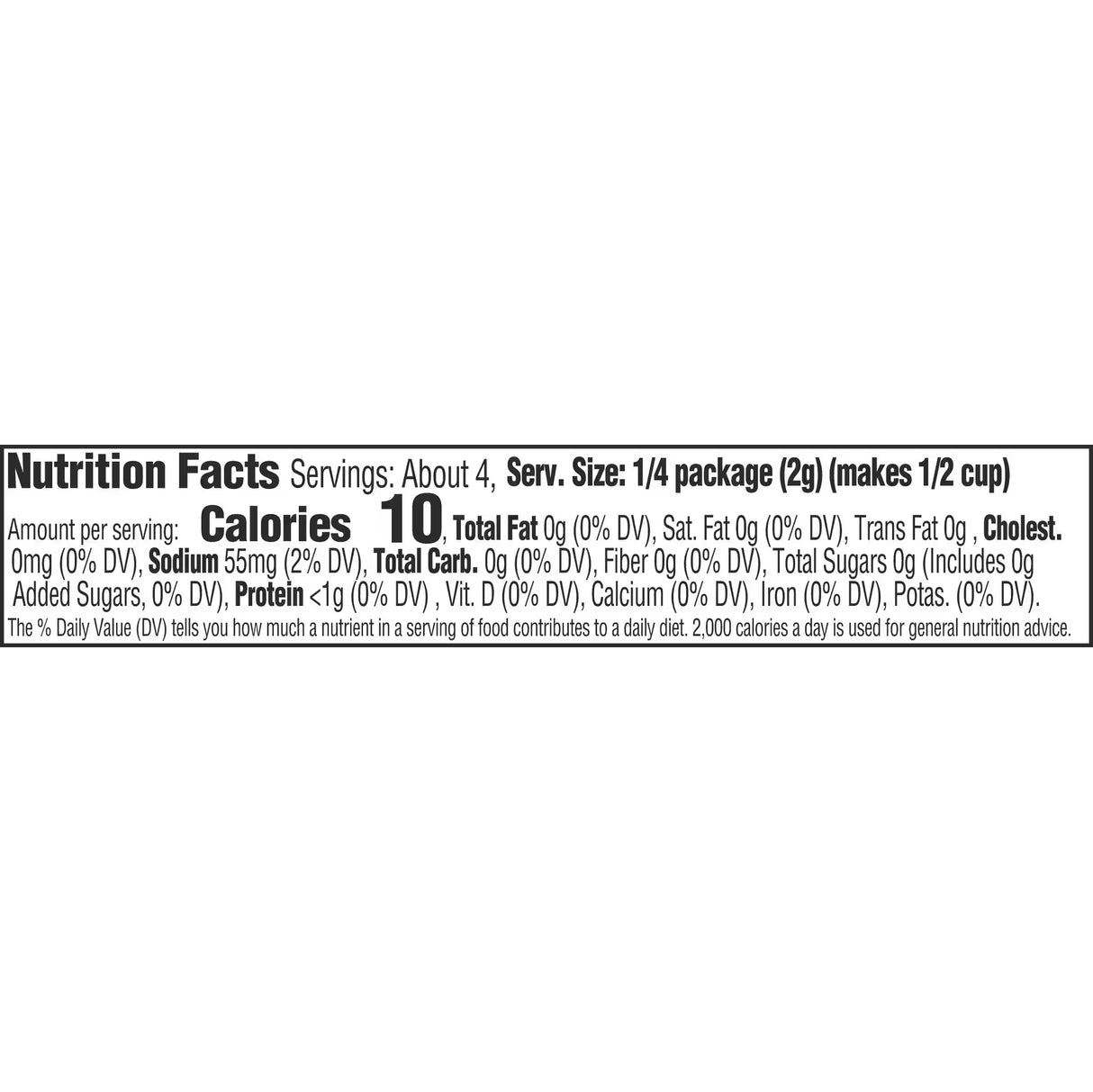 Jell-O Sugar-Free Gelatin Dessert (0.3oz)