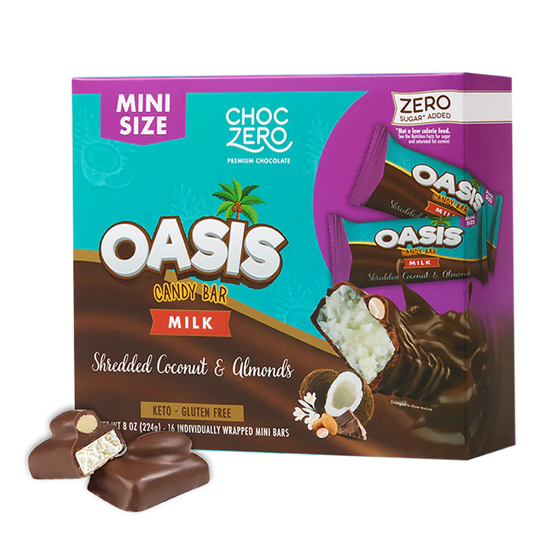 ChocZero - Oasis Milk Chocolate Candy Bar - 8oz