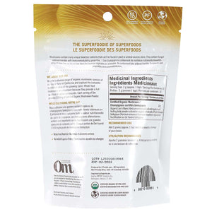 OM Mushroom Superfood - Lion's Mane Certified Organic Mushroom Powder - 60g
