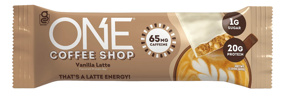 One Bar - One Coffee Shop High Protein Bar - 60g  Vanilla Latte