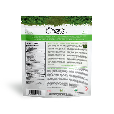 Organic Traditions - Barley Grass Juice Powder - 150g