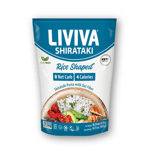 Liviva - Organic Shirataki Pasta with Oat Fiber | Low Carb, 4 Calories, Keto-Friendly - 520g