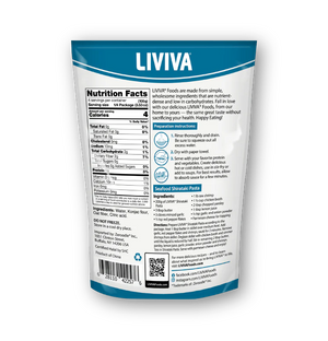 Liviva - Organic Shirataki Pasta with Oat Fiber | Low Carb, 4 Calories, Keto-Friendly - 520g