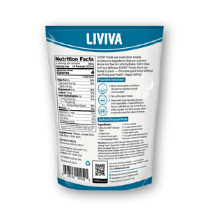 Liviva - Organic Shirataki Pasta with Oat Fiber | Low Carb, 4 Calories, Keto-Friendly - 520g