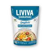 Liviva - Pâtes Shirataki Bio aux Fibres d'Avoine | Faibles en Glucides, 4 Calories, Compatibles avec le Régime Keto - 520 g
