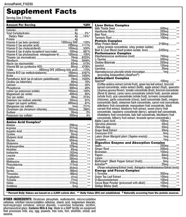 Universal - Animal Pak Ultimate Foundation - 30 Packs