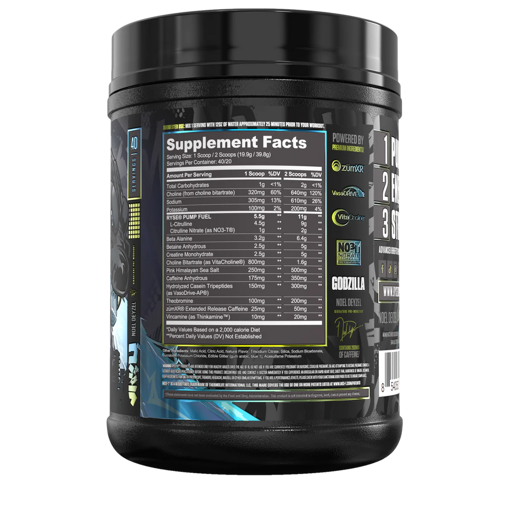 Ryse Supps - Godzilla Pre Workout - 732g