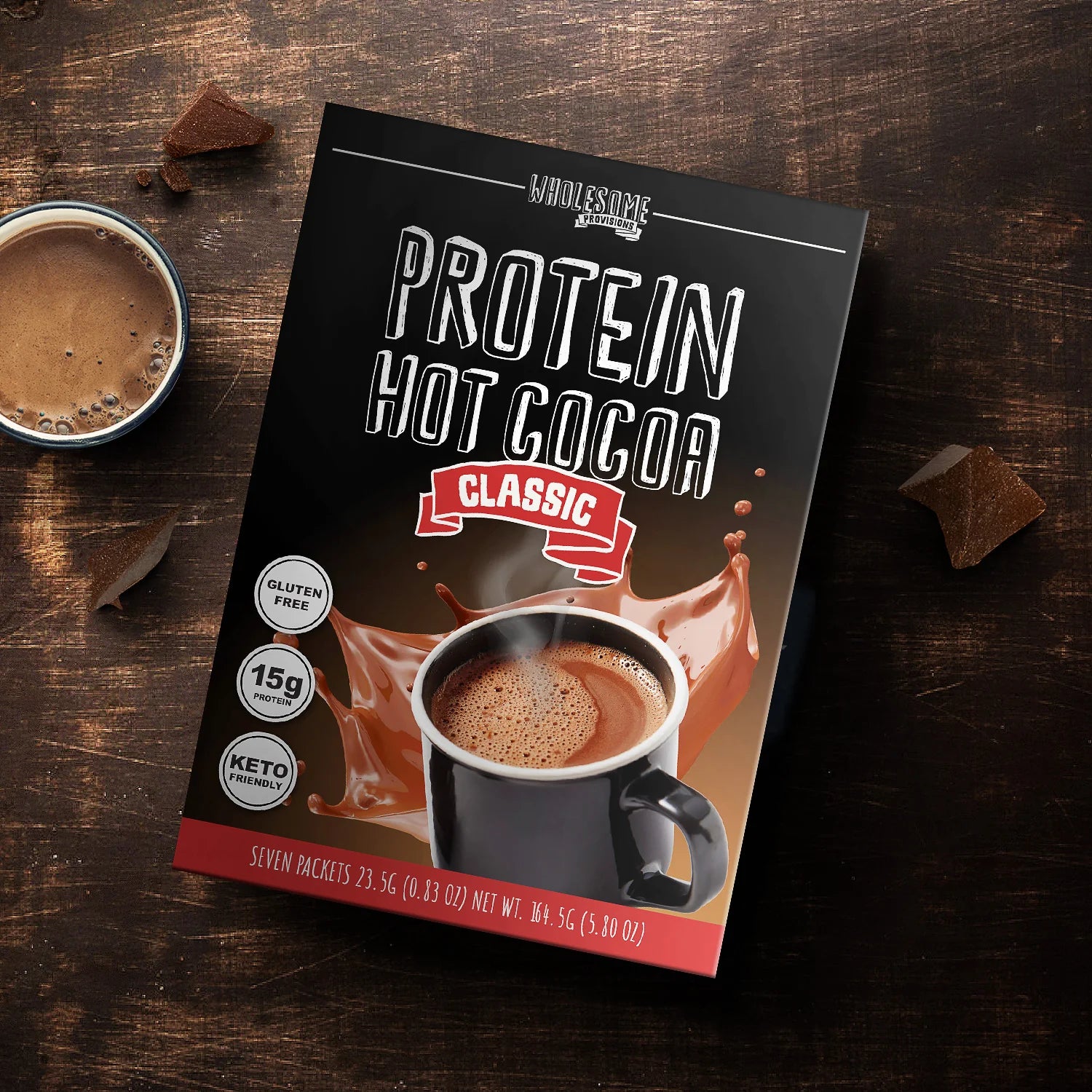 Wholesome Provisions - Protein Hot Cocoa Classic - 165g