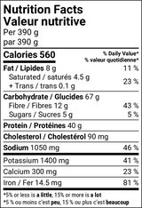 Repas Hulk - Casserole de steak Philly - 400 g