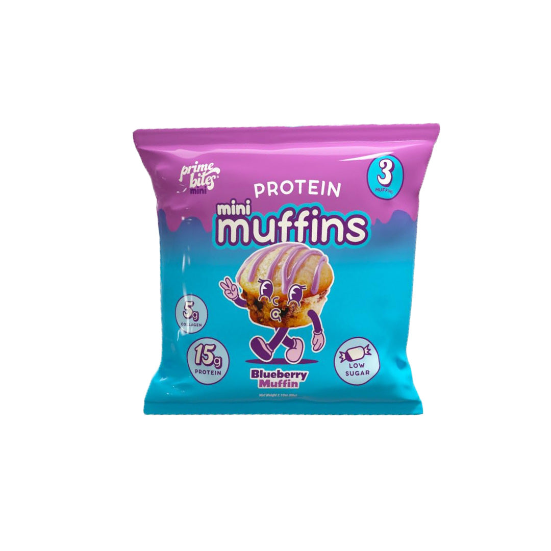 Prime Bites protein mini muffins Blueberry muffin flavor