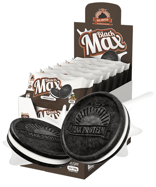 Max Protein - Black Max Protein Cookies 100g - Box 12