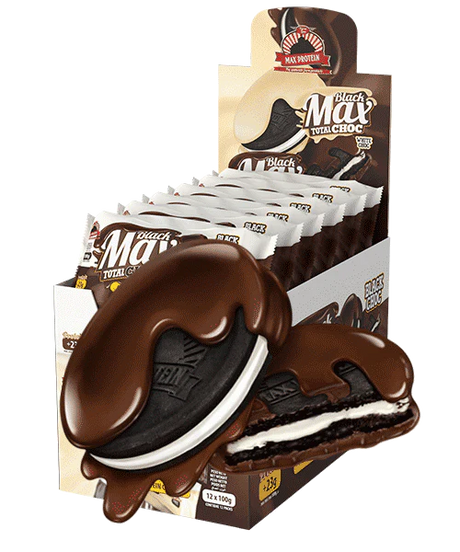 Max Protein - Black Max Protein Cookies 100g - Box 12