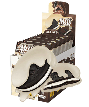 Max Protein - Biscuits protéinés noirs Max Protein 100 g - Boîte de 12 