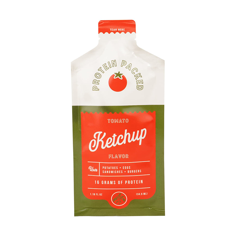 Protein Basics™ single-serve protein condiment, ketchup flavor