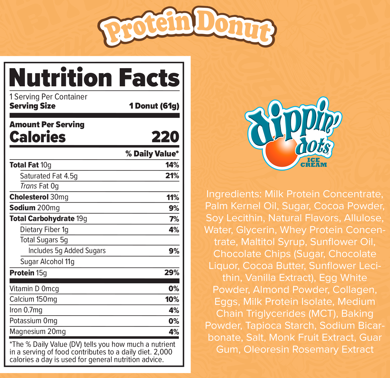 Redefine Foods Protein Donut – Single Unit (15g Protein, Low Sugar Snack)