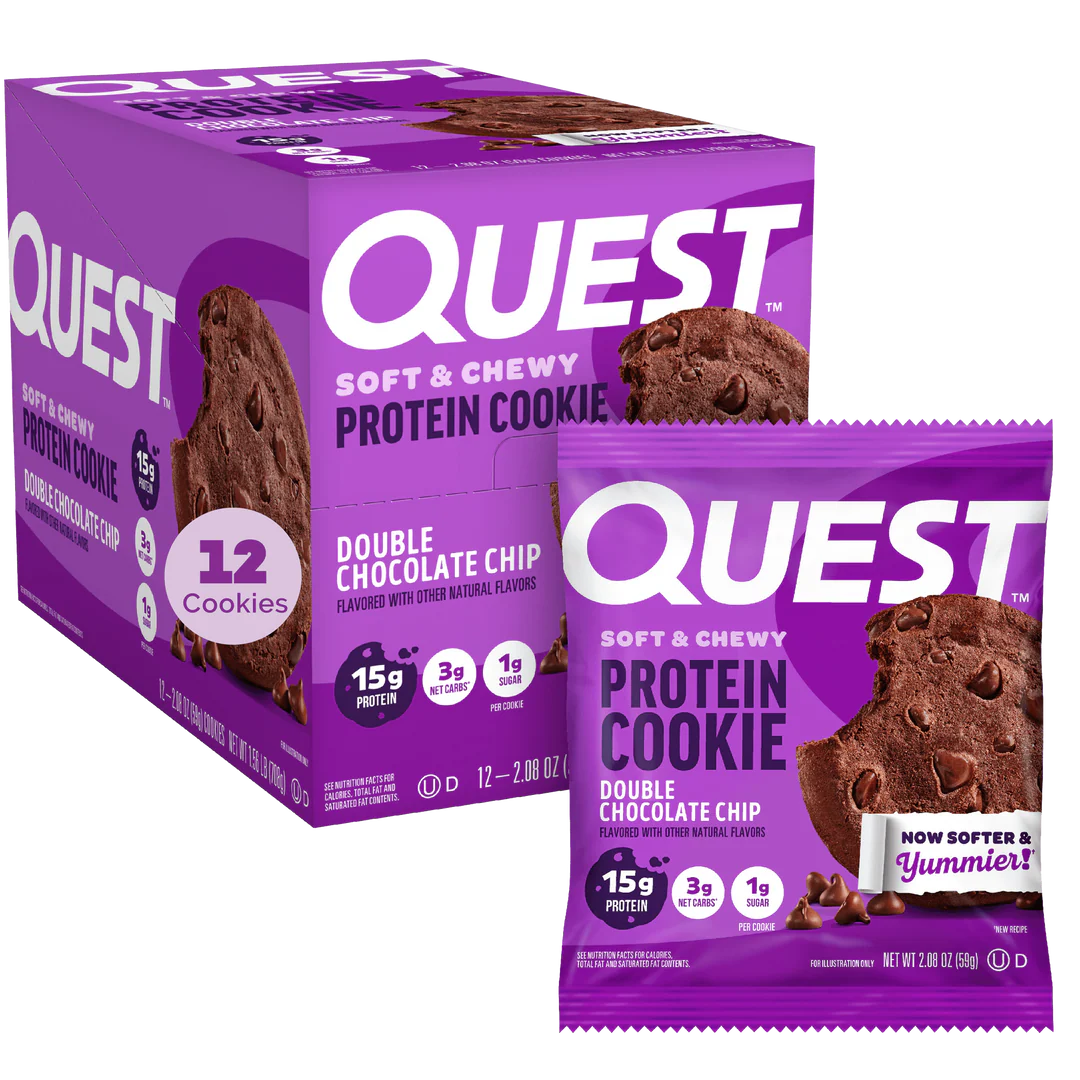 Quest Nutrition - Biscuits protéinés moelleux et fondants - Boîte de 12