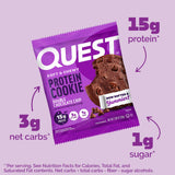 Quest Nutrition - Biscuits protéinés moelleux et fondants - Boîte de 12