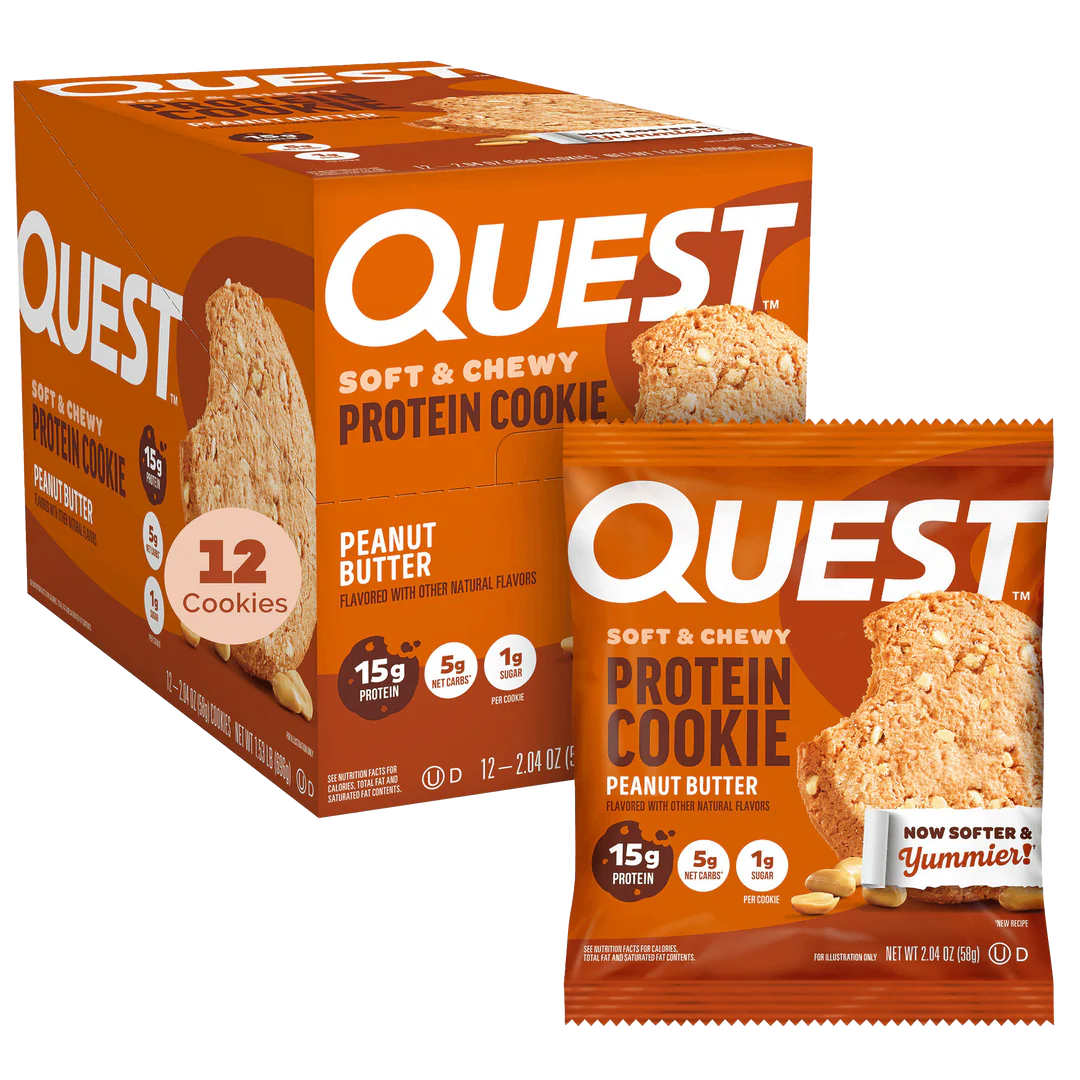Quest Nutrition - Biscuits protéinés moelleux et fondants - Boîte de 12
