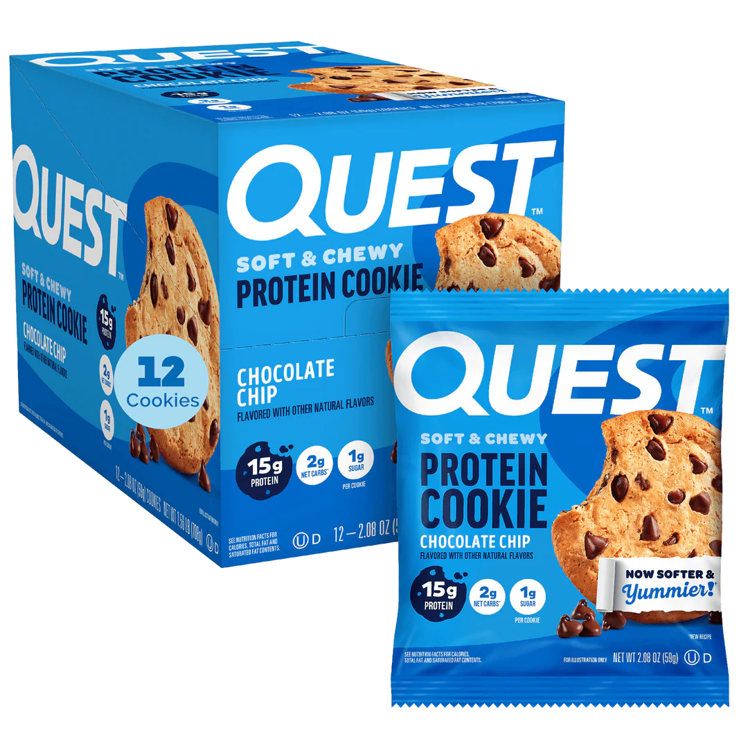 Quest Nutrition - Biscuits protéinés moelleux et fondants - Boîte de 12