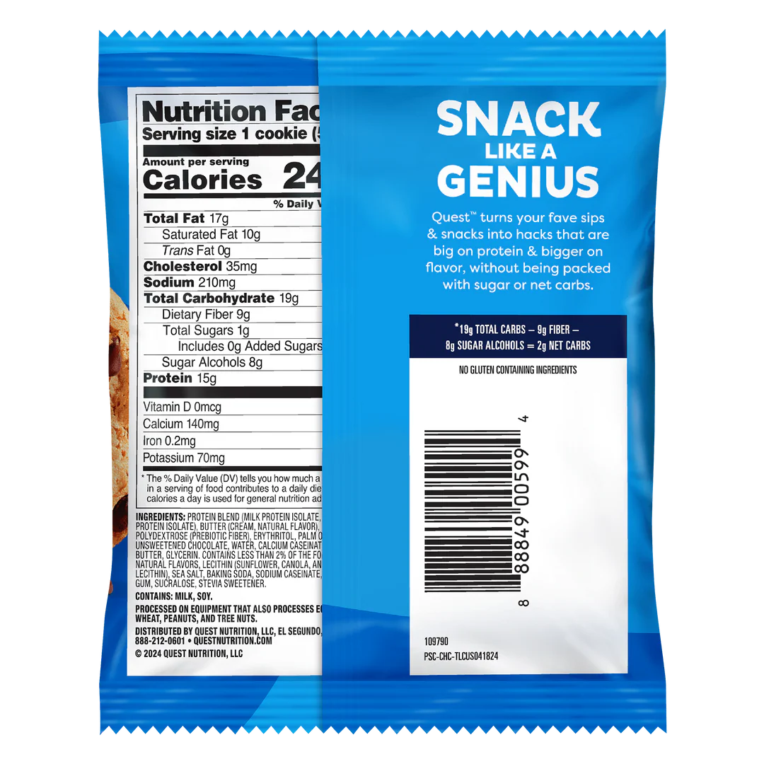 Quest Nutrition - Biscuits protéinés moelleux et fondants - 59 g