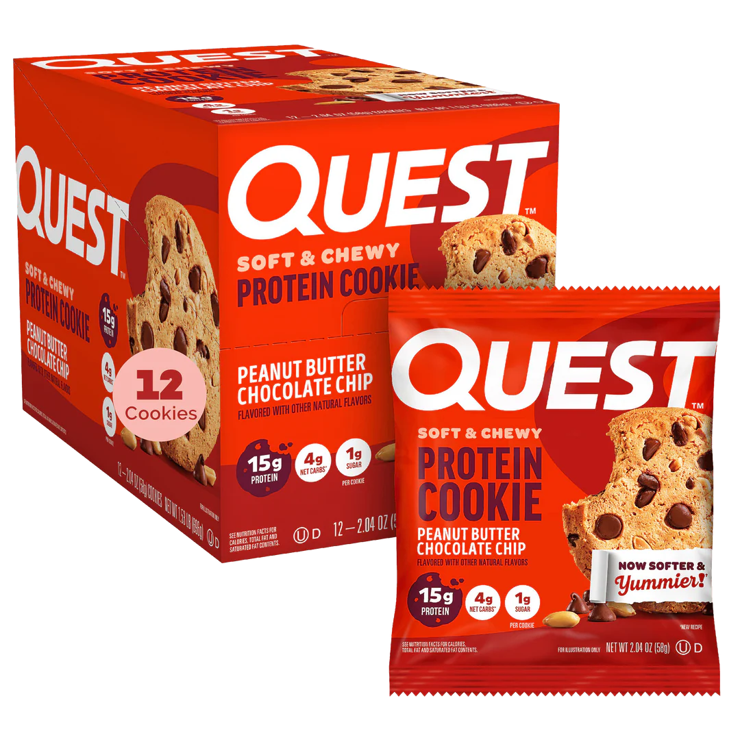 Quest Nutrition - Biscuits protéinés moelleux et fondants - Boîte de 12