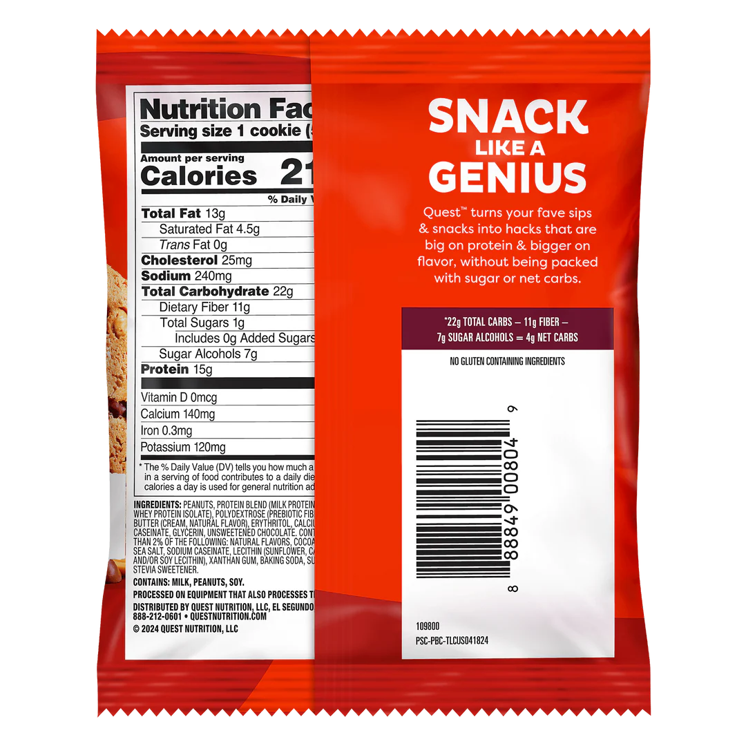 Quest Nutrition - Biscuits protéinés moelleux et fondants - 59 g