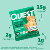 Quest Nutrition - Biscuits protéinés moelleux et fondants - Boîte de 12
