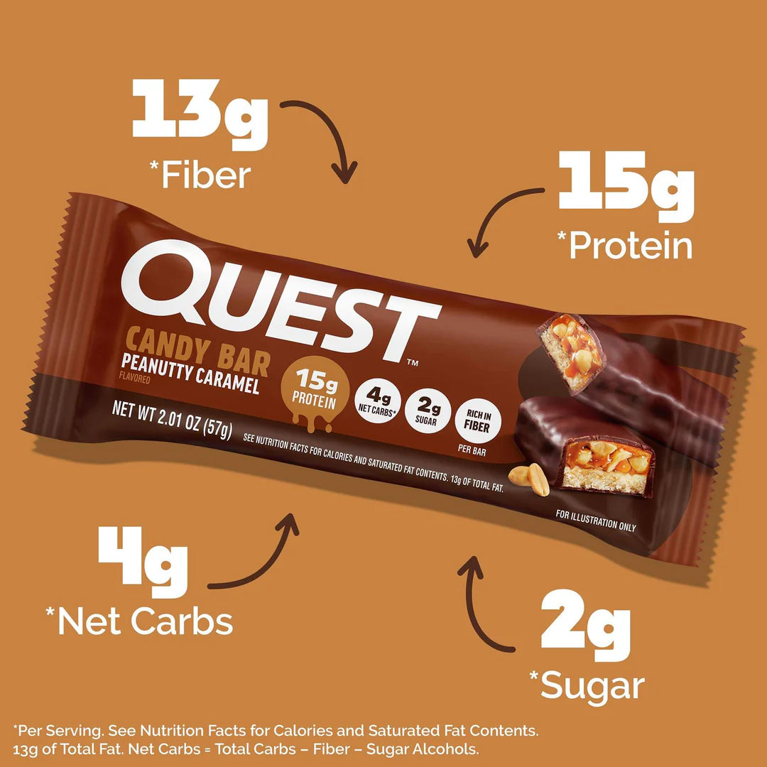 Quest Nutrition - Peanutty Caramel Protein Candy Bar - 57g