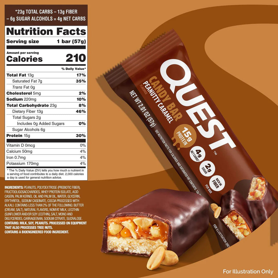 Quest Nutrition - Peanutty Caramel Protein Candy Bar - 57g