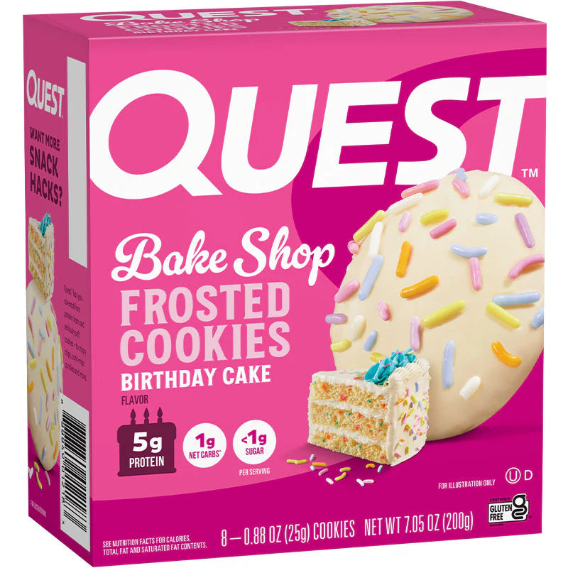 Quest Nutrition - Biscuits givrés - Boîte de 8
