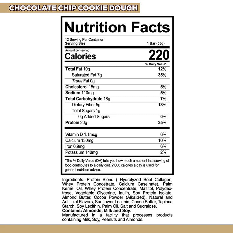 Redcon1 - MRE Bars / Meal Replacement Protein Bars 12x55g