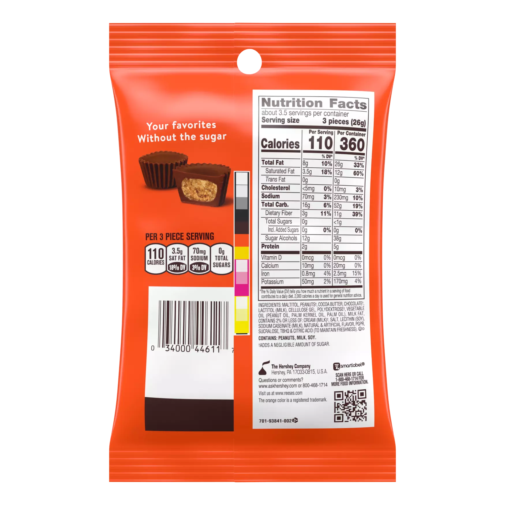 Reese's - Sugar Free Miniature Chocolate Cups - 3oz