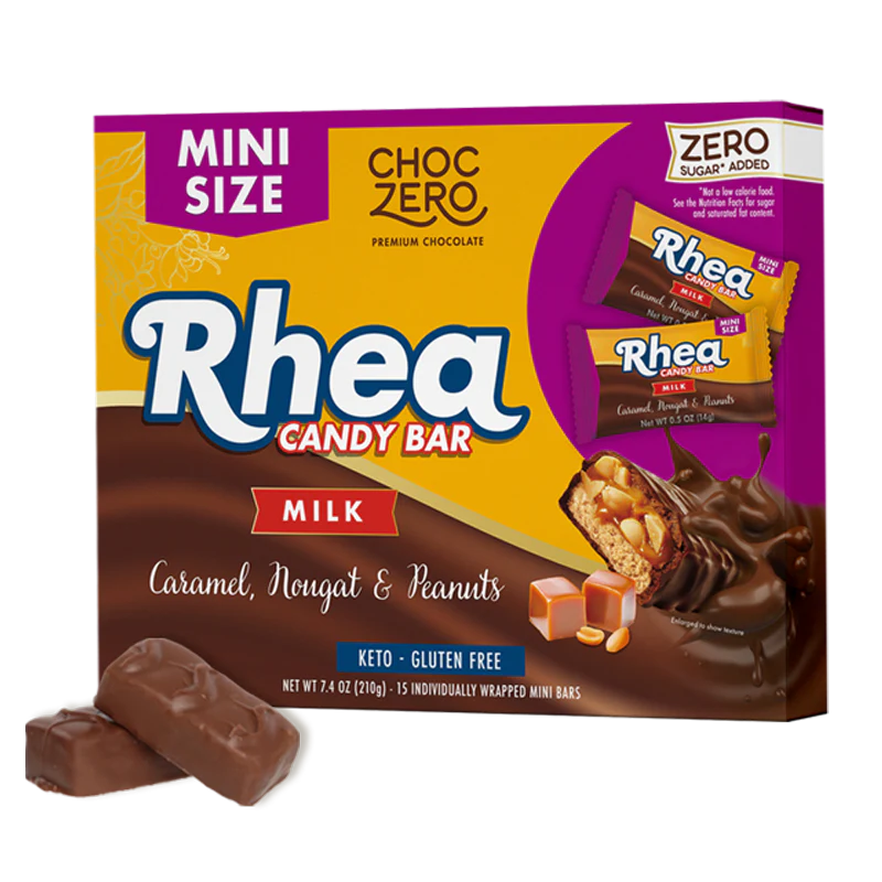 ChocZero - Sugar Free Rhea Candy Bar - 8oz
