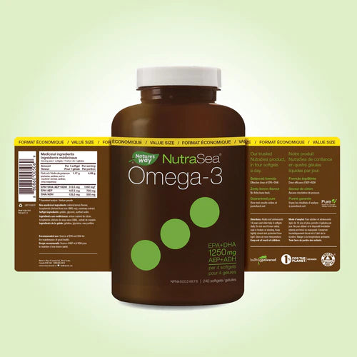 NutraSea - Omega-3 1250mg EPA/DHA - 240 SoftGels
