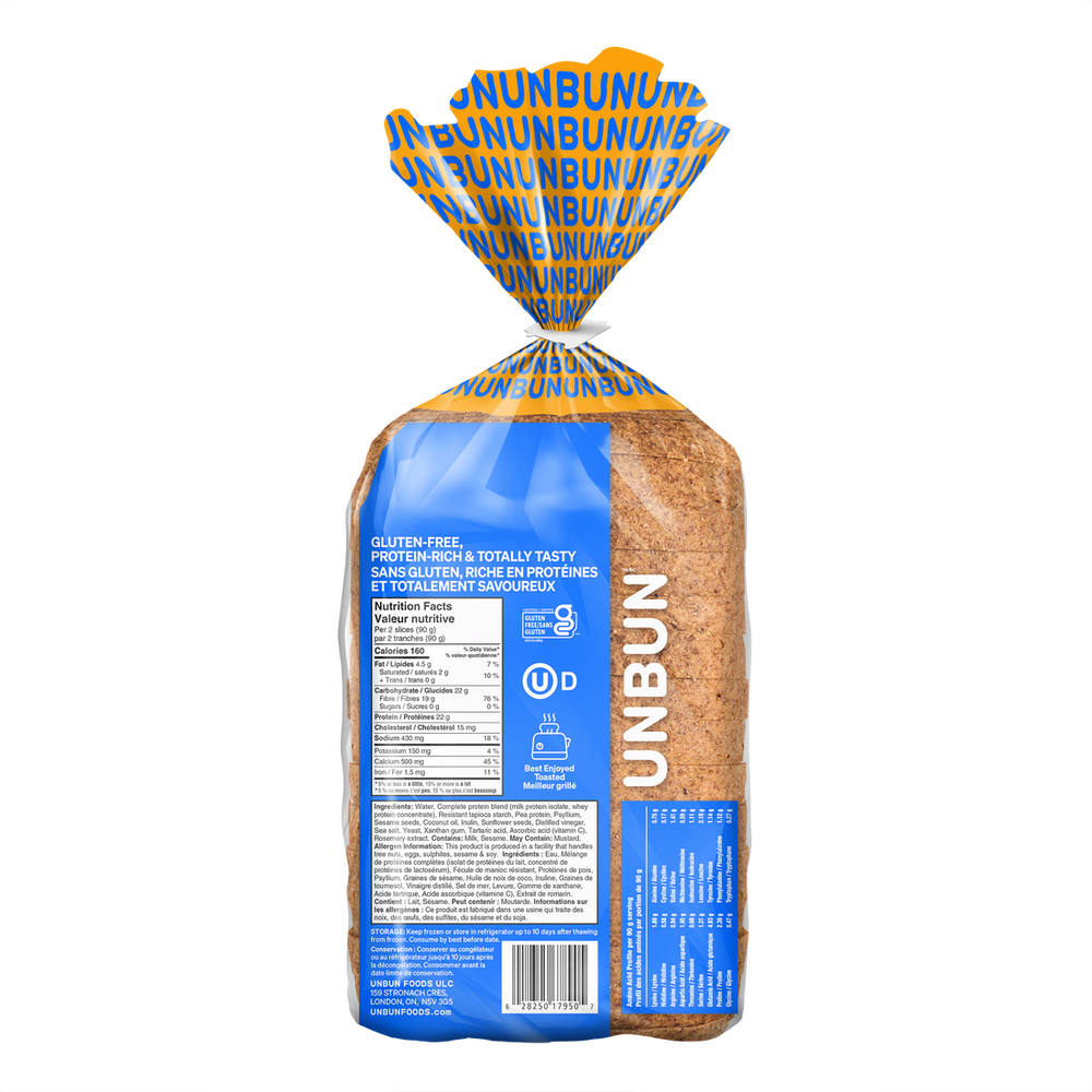 Unbun Foods - Complete Protein Seeded Bread - 535g