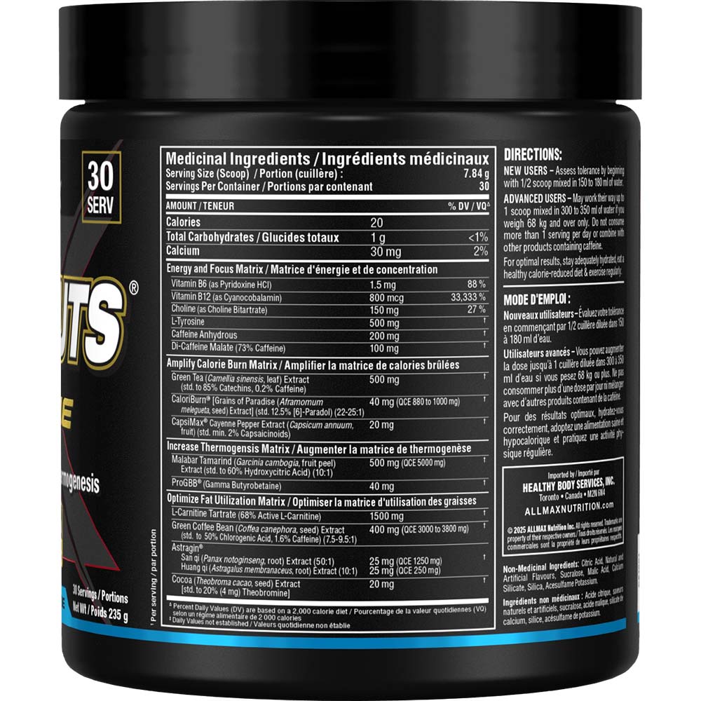 Allmax Nutrition -  Rapidcuts Xtreme - 30 servings