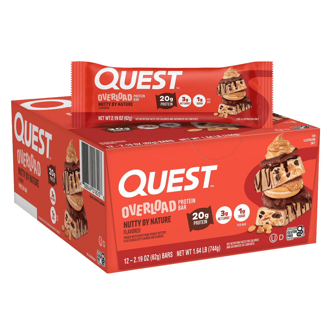 Quest Nutrition - Barre protéinée Overload - Boîte de 12 