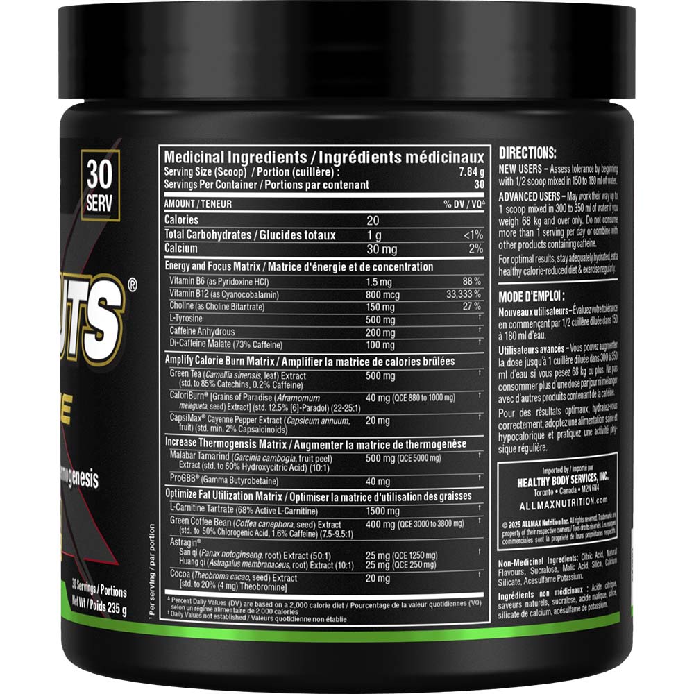 Allmax Nutrition -  Rapidcuts Xtreme - 30 servings